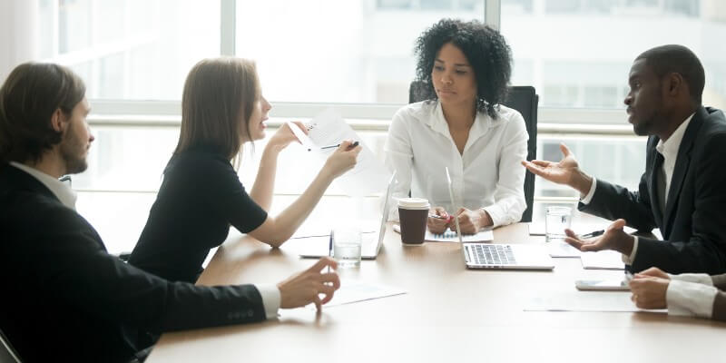 Business Partners Talking